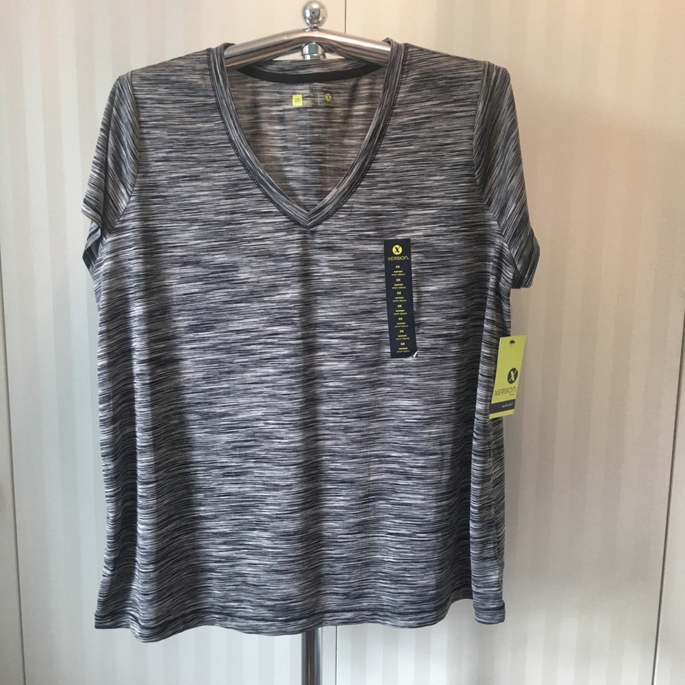 NWT Xersion short sleeved gray tee Size 0X